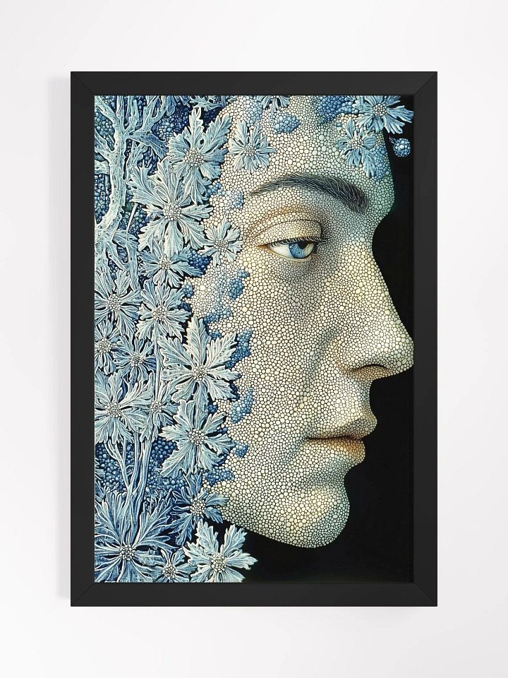 Winter's Whisper: Fantasy Poster of an Enigmatic Forest Spirit product image (1)