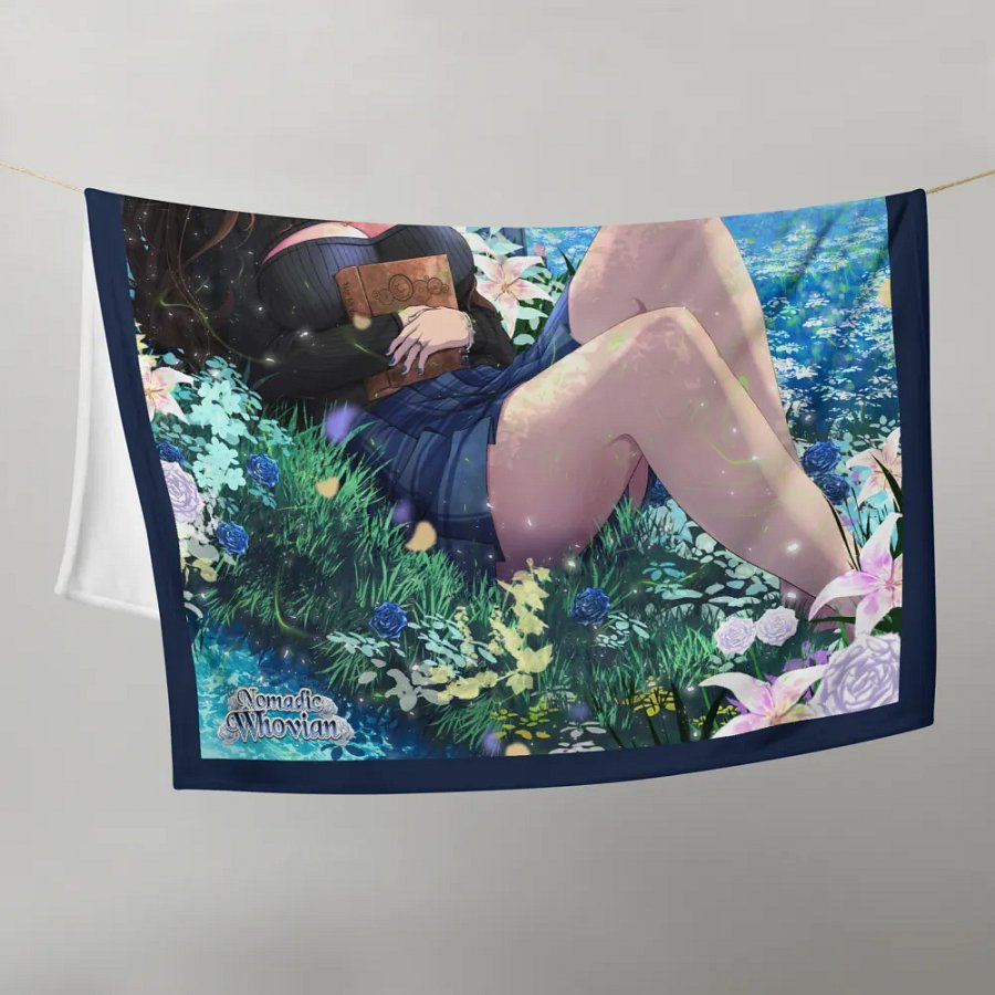 Reading Whovie 60″ × 80″ Blanket product image (9)