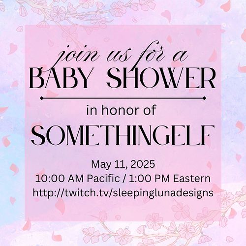 One of my best friends, @somethingelf, is having her first baby! Come say congrats and celebrate this new mom on Mother's Day...