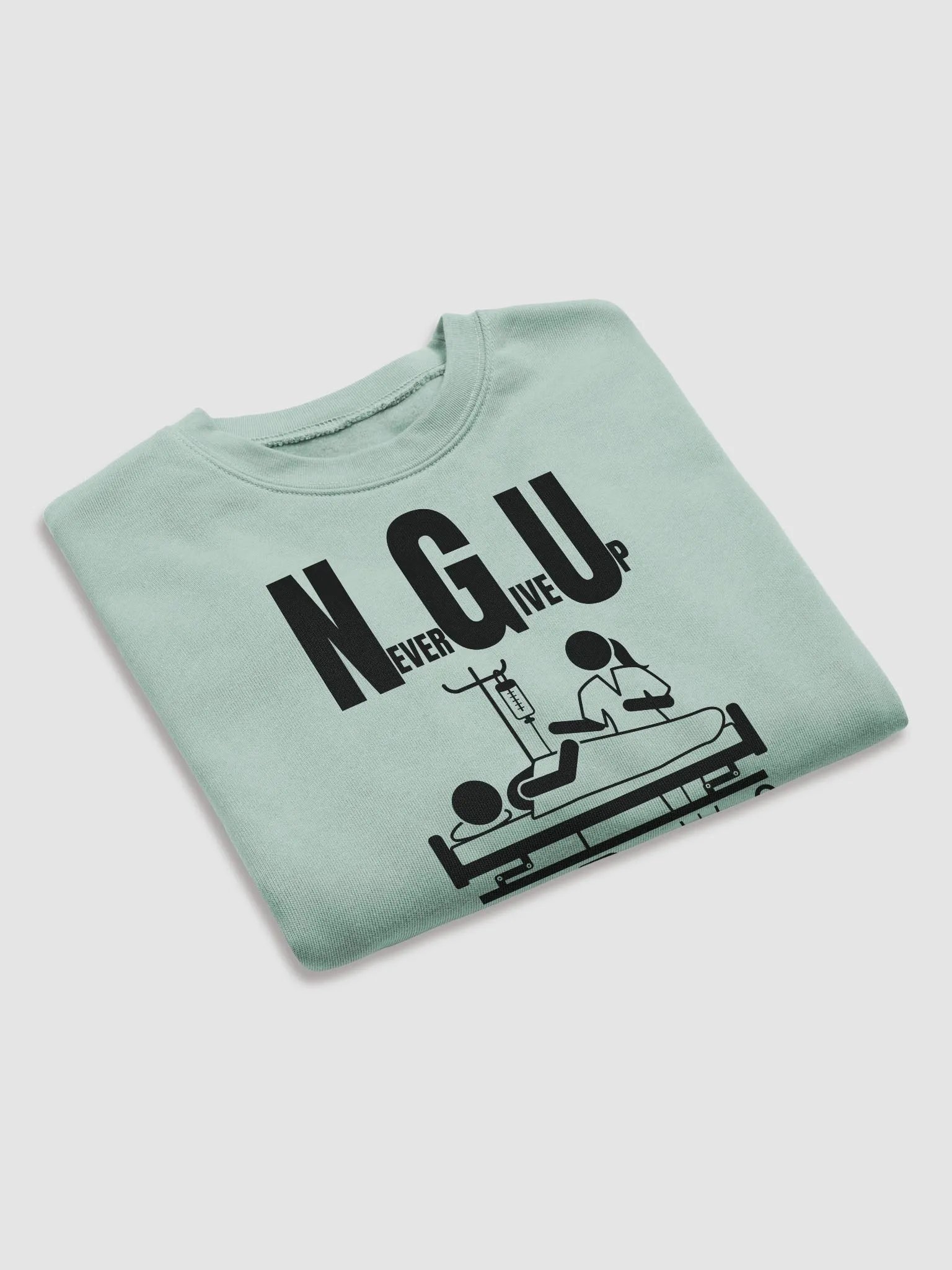 Never give up Fleece Crop Sweatshirt product image (14)
