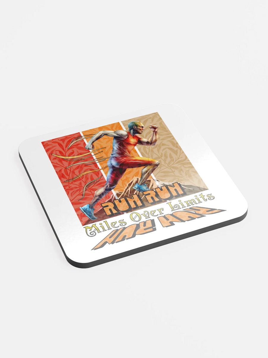 Run Run Miles Over Limits Male Running Coaster Set product image (3)