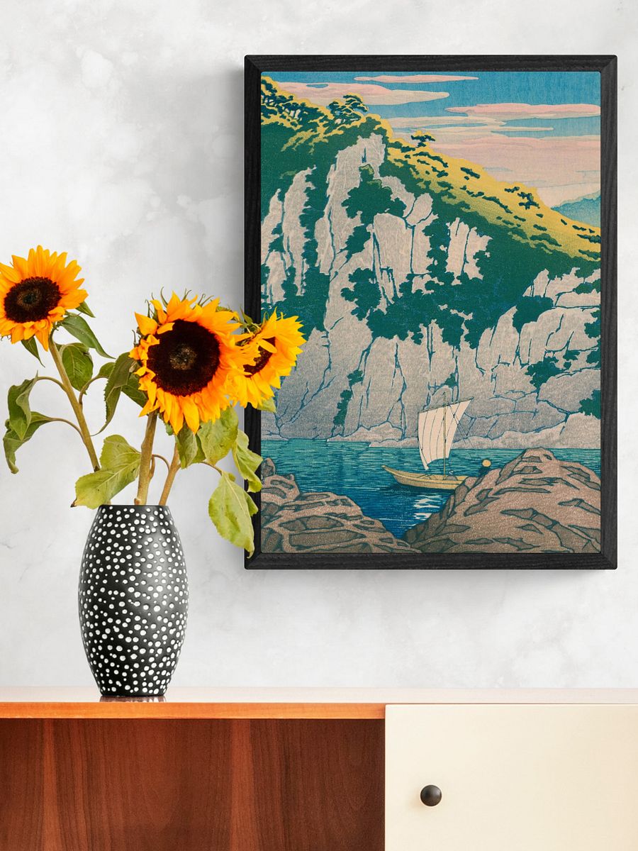 Horai rock in the Kiso River - Kawase Hasui product image (3)