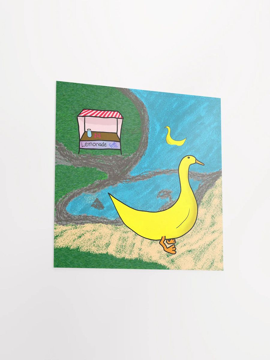 Banana-duck Square Print product image (3)