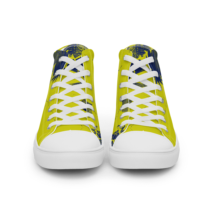 Vibrant Anime Hero Canvas High Tops product image (3)