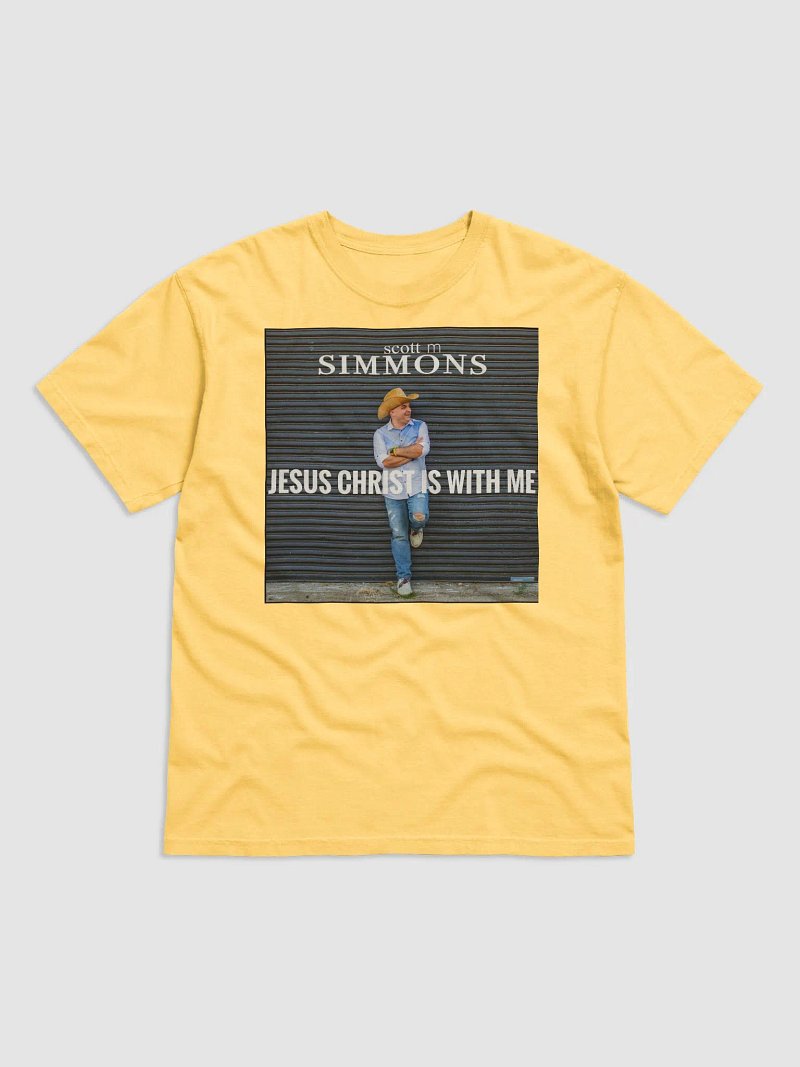 scott m Simmons Country Christian Artist Jesus Is With Me Album Promo T Shirt