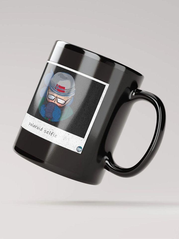 Polaroid Selfie Black Ceramic Mug product image (2)