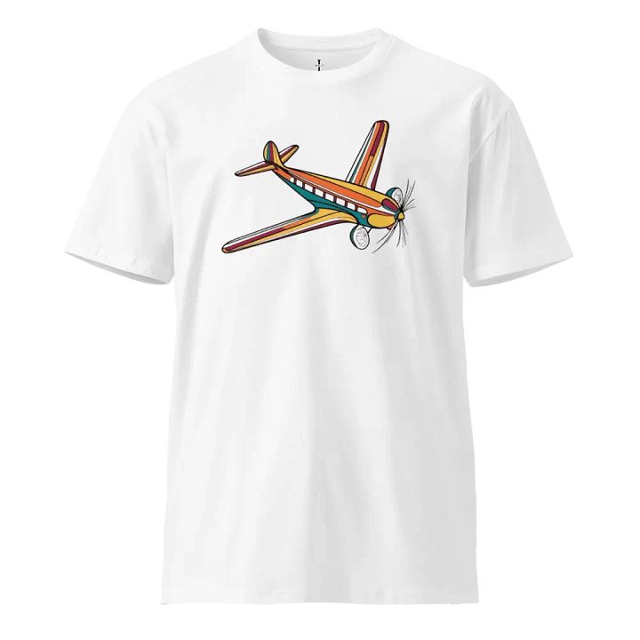 Colourful Glass Airplane Unisex T-Shirt product image (10)