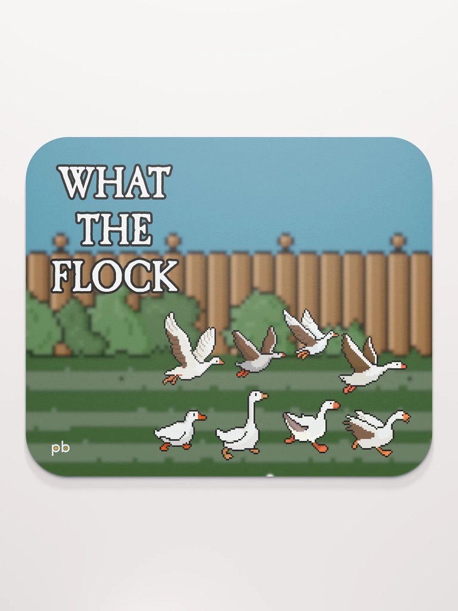 What the Flock Pixel-Art Goose Mouse Mat product image (2)