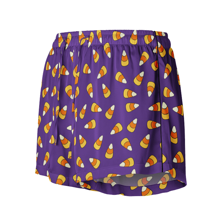 "Scattered Candy Corn" Pattern - Women's Pajama Shorts product image (1)