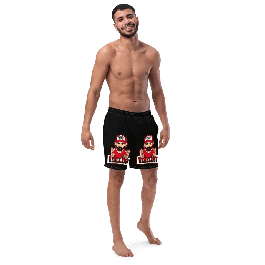 RebelDev black swim trunks product image (3)