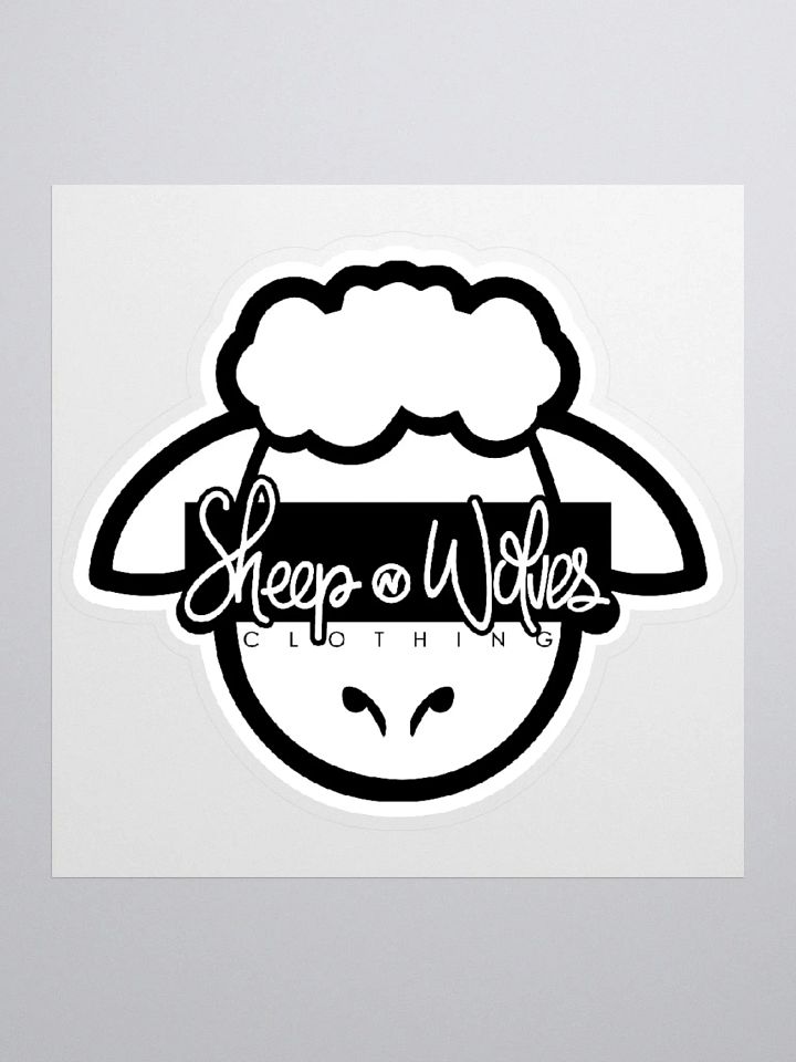SHEEP N WOLVES LOGO STICKER (WHITE) product image (1)