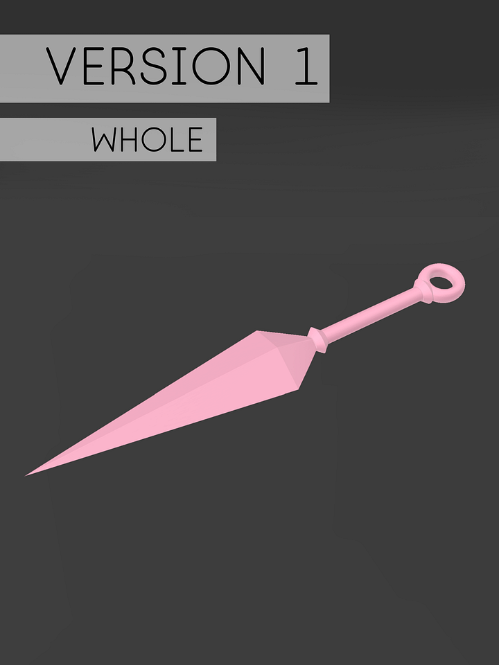 Leaf Kunai STL File product image (2)
