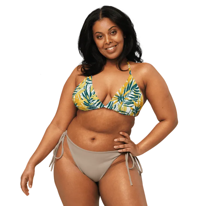 Tropical Summer | Recycled Padded String Bikini Top product image (1)