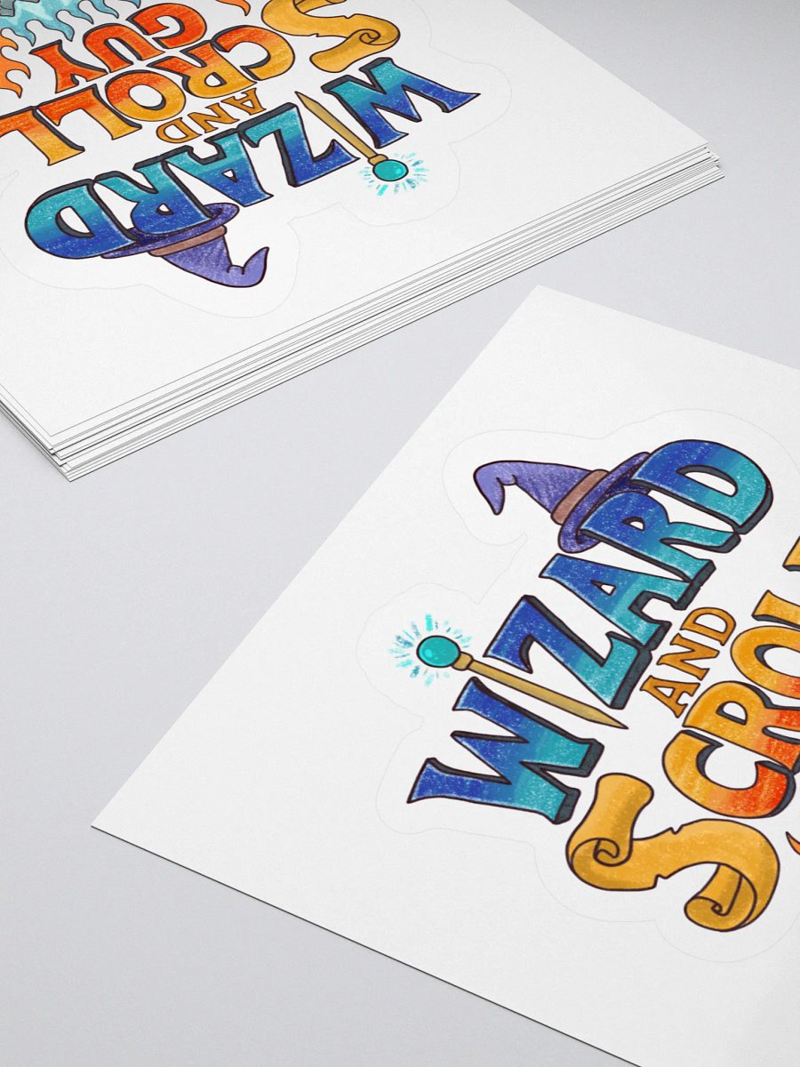 Wizard and Scroll Guy - Logo Sticker product image (11)