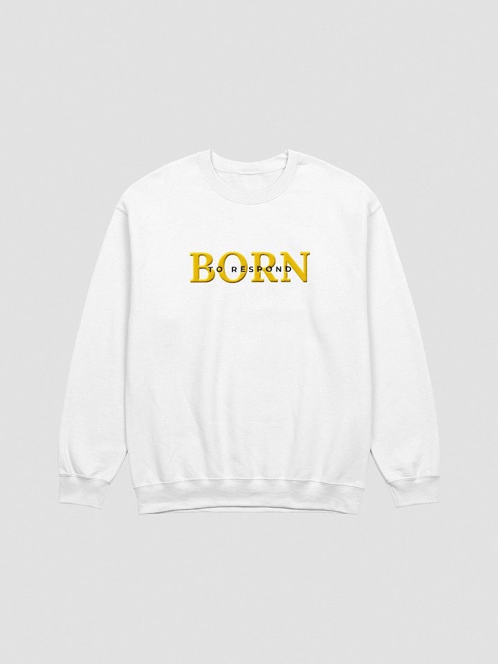 Born to Respond Generator Embroidered Sweatshirt (Yellow) product image (5)
