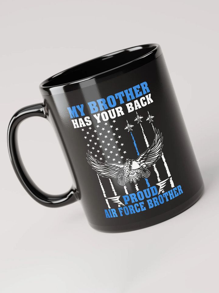 Proud Air Force Brother - Black Mug product image (1)