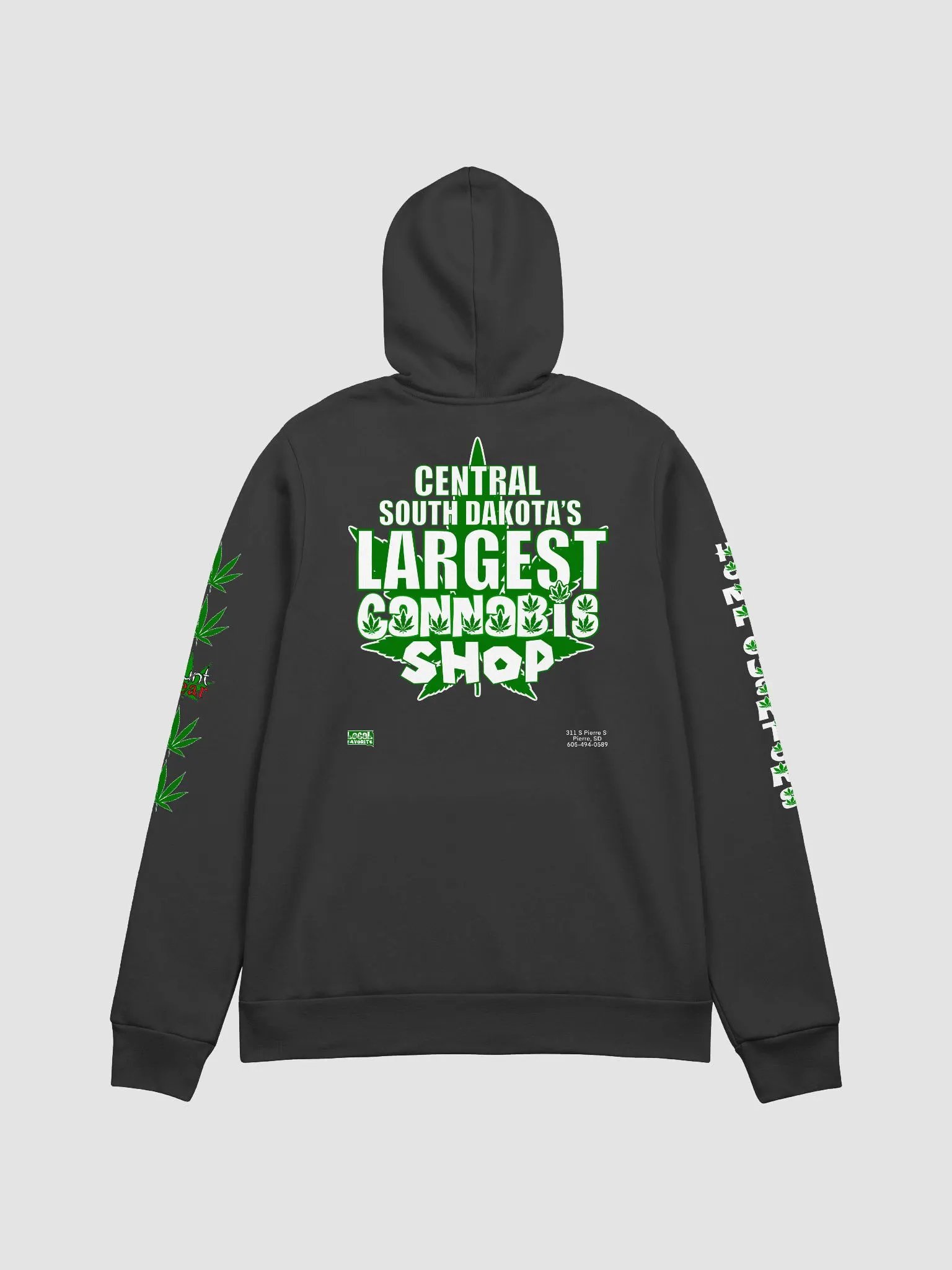 Hemp Quarters Black Super Soft Hoodie product image (2)