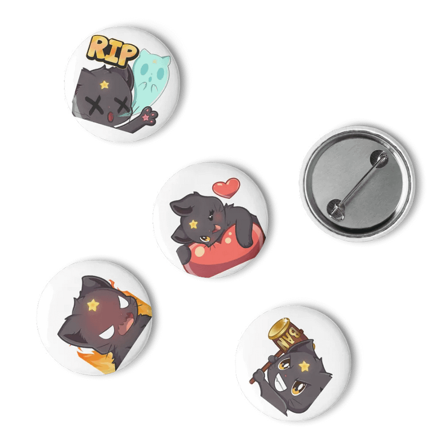 RIP Kitty Pin Button Set product image (10)