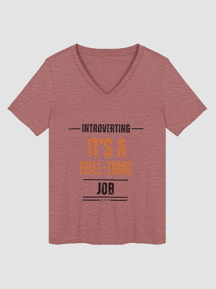 Full-Time Vibe Relaxed V-Neck Tee product image (1)