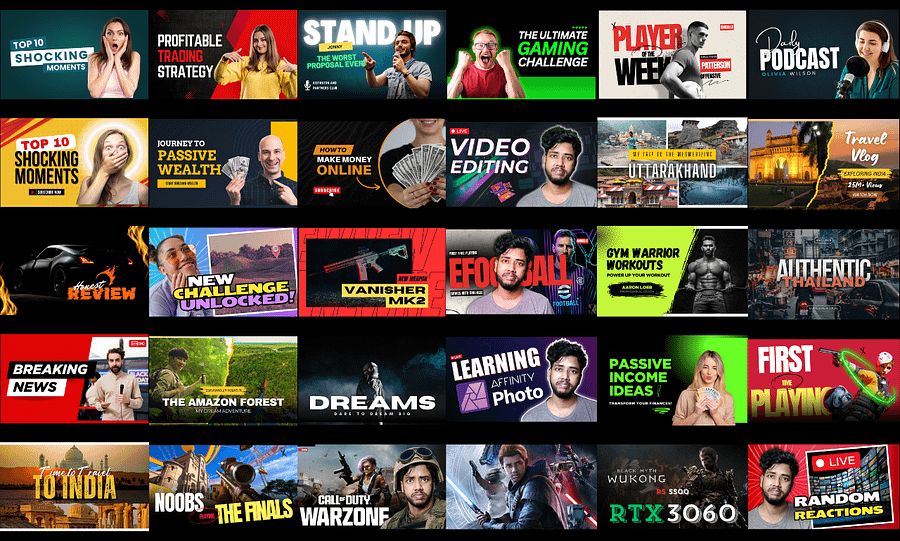 YouTube Thumbnail Templates product image (2)