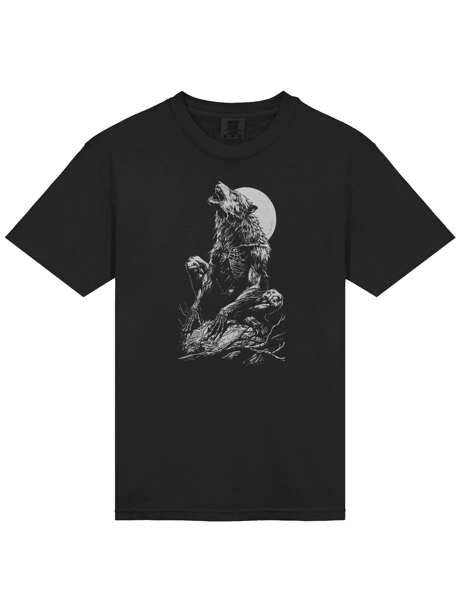 Werewolf Howling Lycanthropy Transformation Horror Monster T-Shirt product image (3)