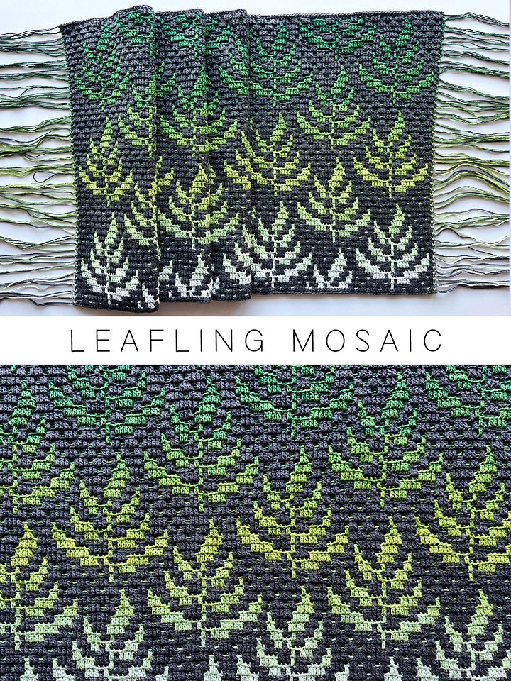 Crochet Pattern: Leafling Mosaic Overlay Design product image (1)