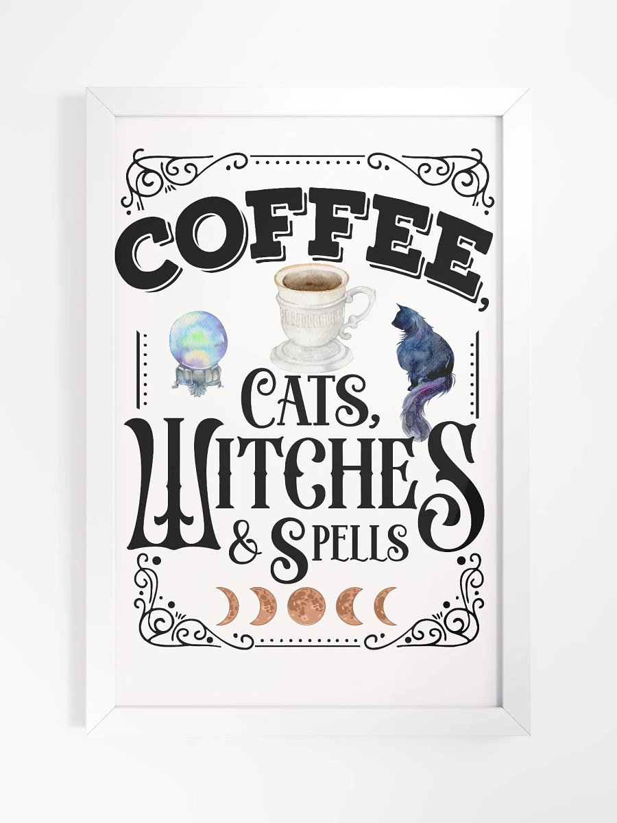 Coffee, Cats, Witches, and Spells - Witchy, Kitchen Witch, Magic Kitchen Gift product image (1)