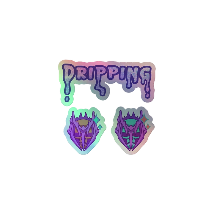 Dripping Warlock Holographic Stickers product image (1)