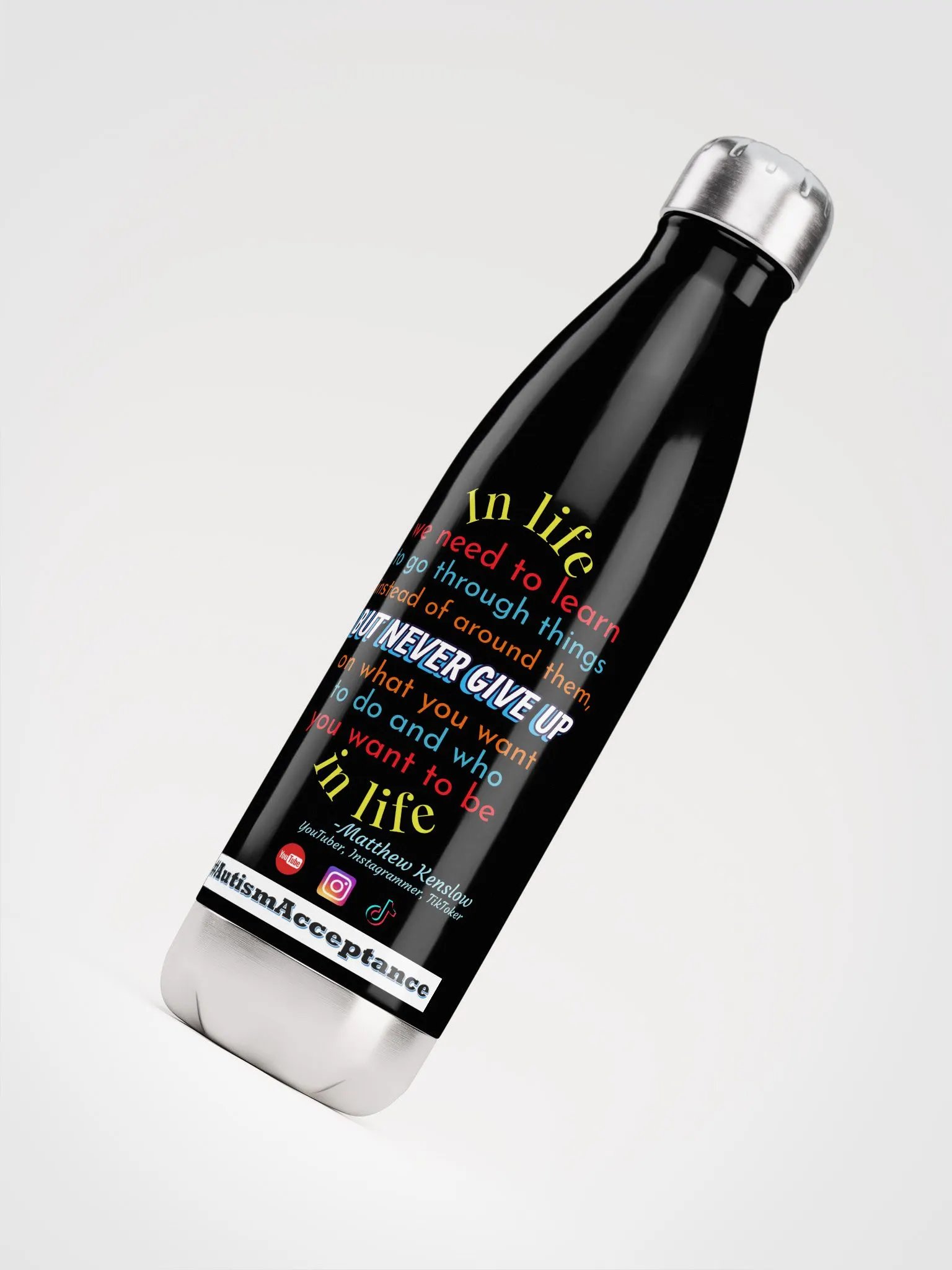 Stainless Steel Water Bottle [Quote 7] product image (4)