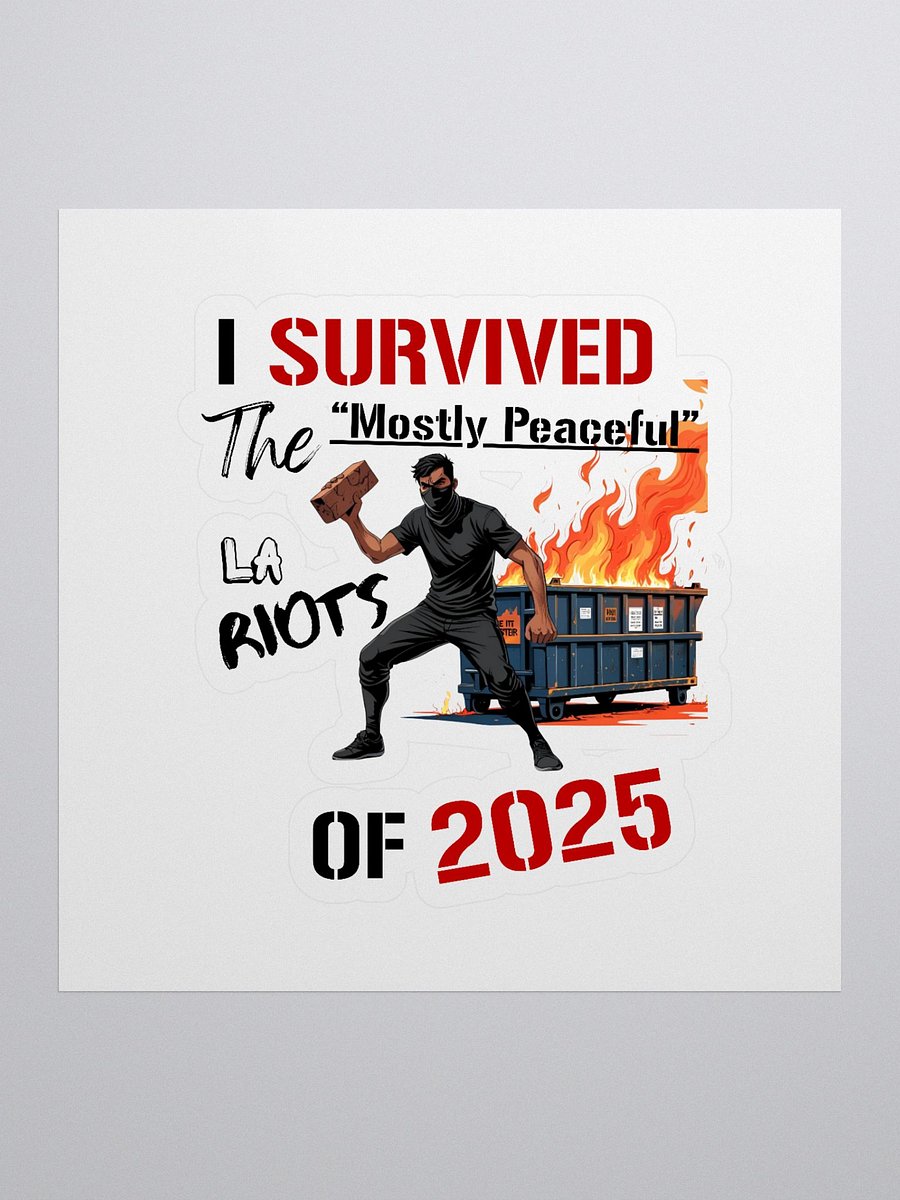 Mostly Peaceful Riot Sticker product image (1)