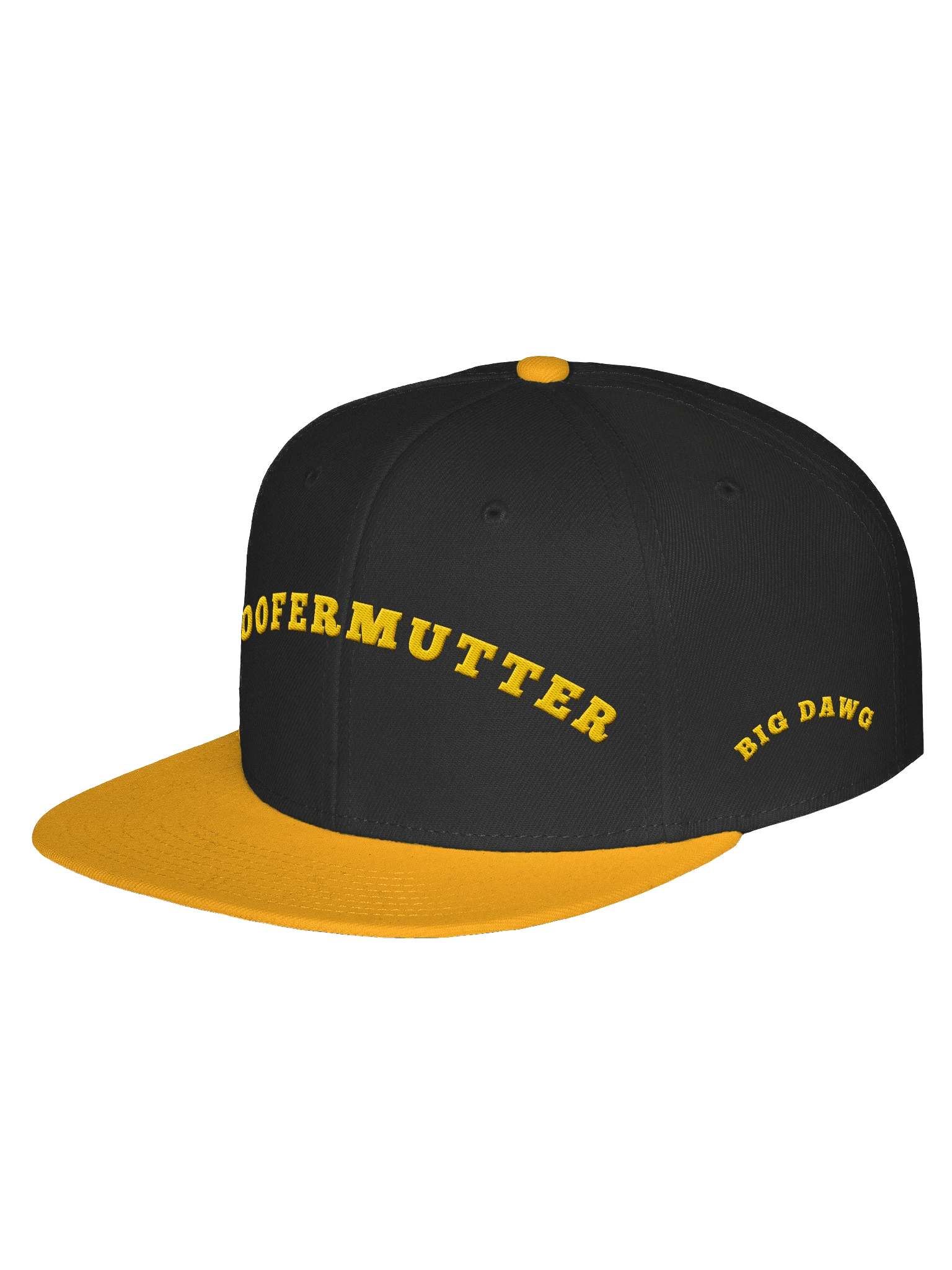 WooferMutter Black Gold Embroidery Hat product image (2)