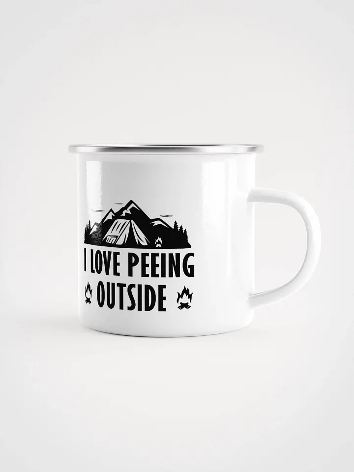 I Love Peeing Outside Enamel Mug product image (1)