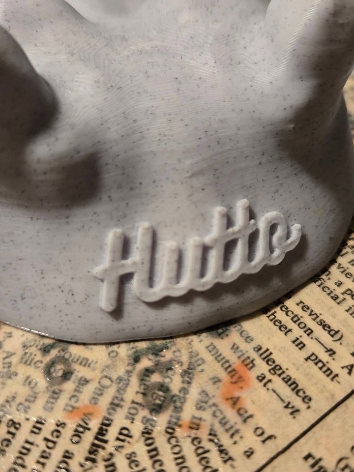 Large Laying Hippo Head - 3D Printed product image (2)