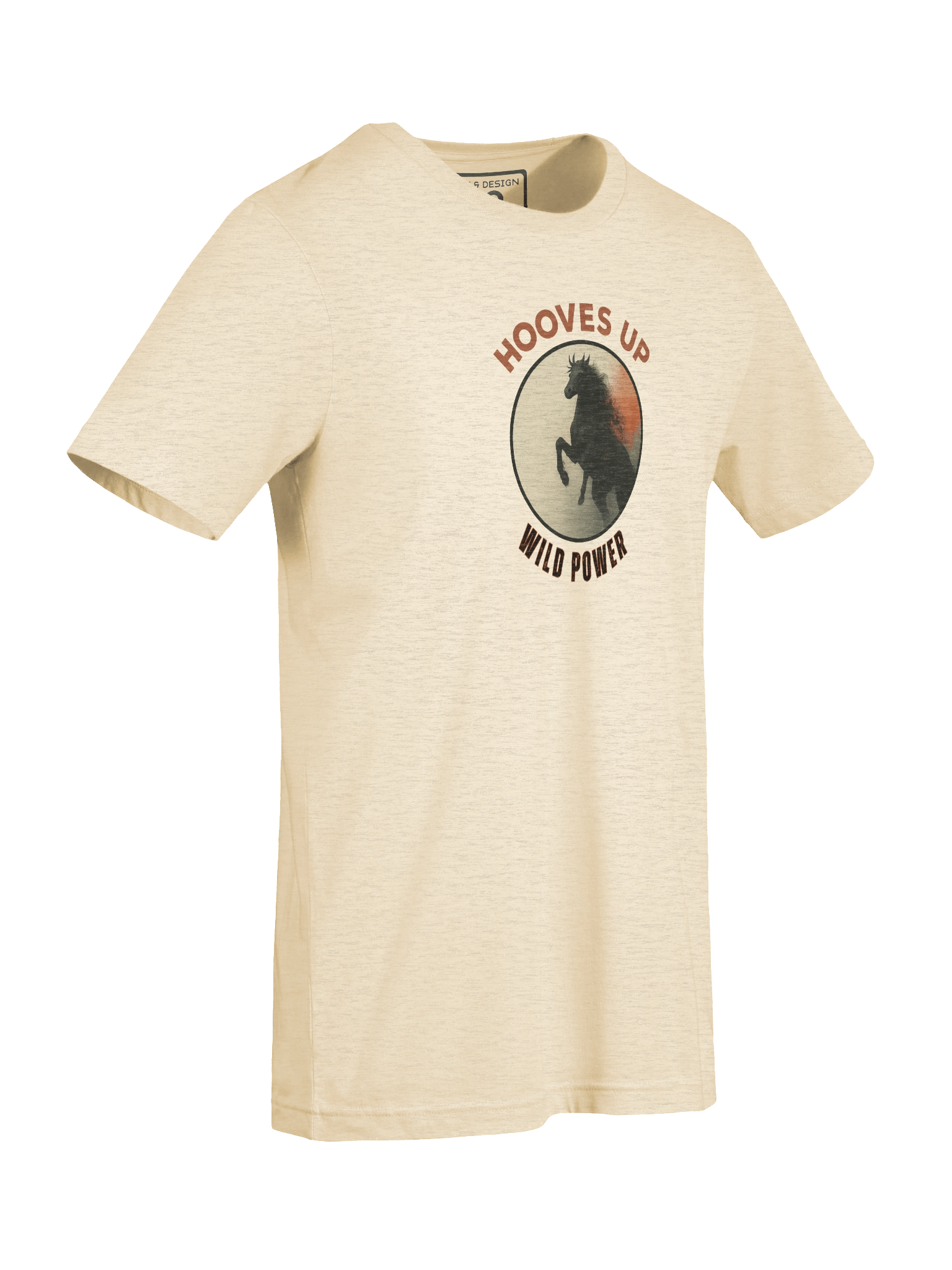 Hooves Up – Wild Power Horse Shirt Bold Equestrian Graphic Tee by M-Art and Design product image (65)