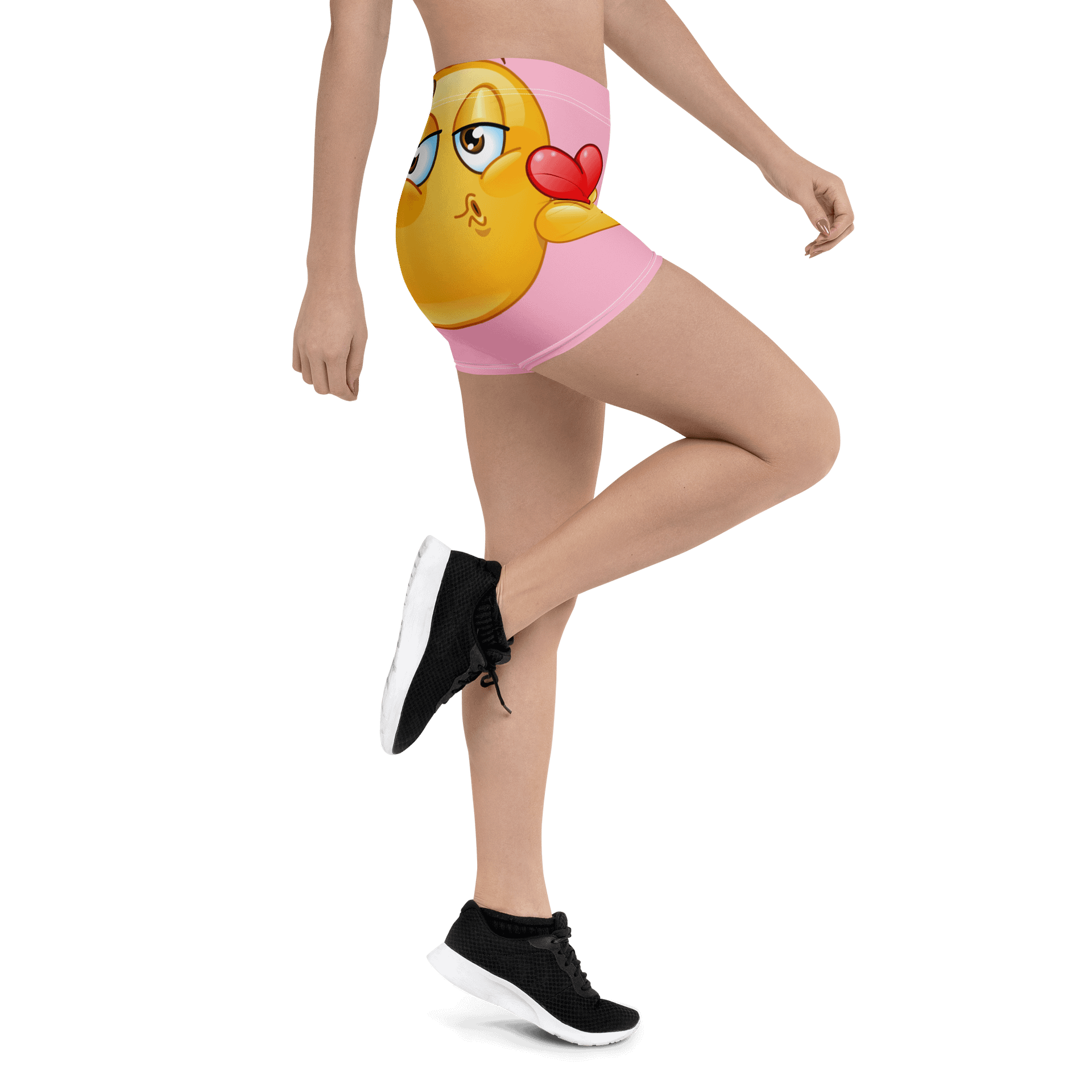 Kissy Face Emoji All-Over Print Shorts product image (3)