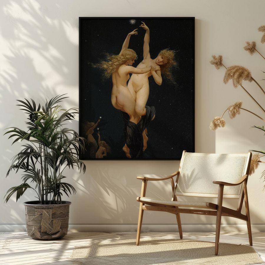 Twin Stars by Luis Ricardo Falero Vintage Art Print product image (29)