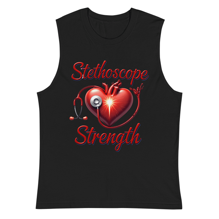 Stethoscope Strength Heart Muscle Tank product image (3)