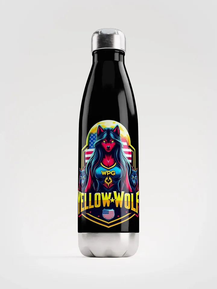 Yellow Wolf Stainless Steel Water Bottle product image (1)