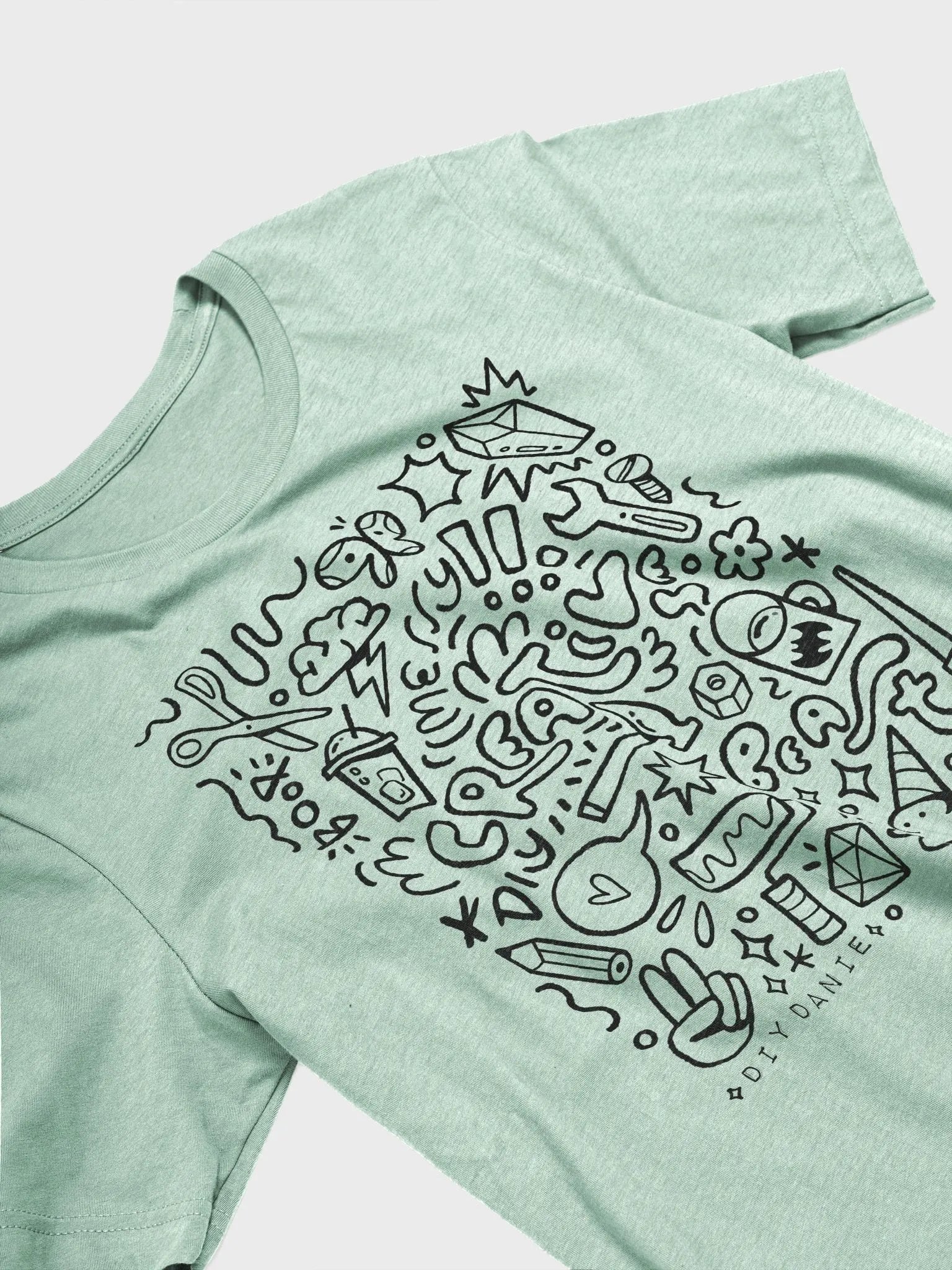CREATIVE CHAOS T-Shirt - Black txt product image (5)