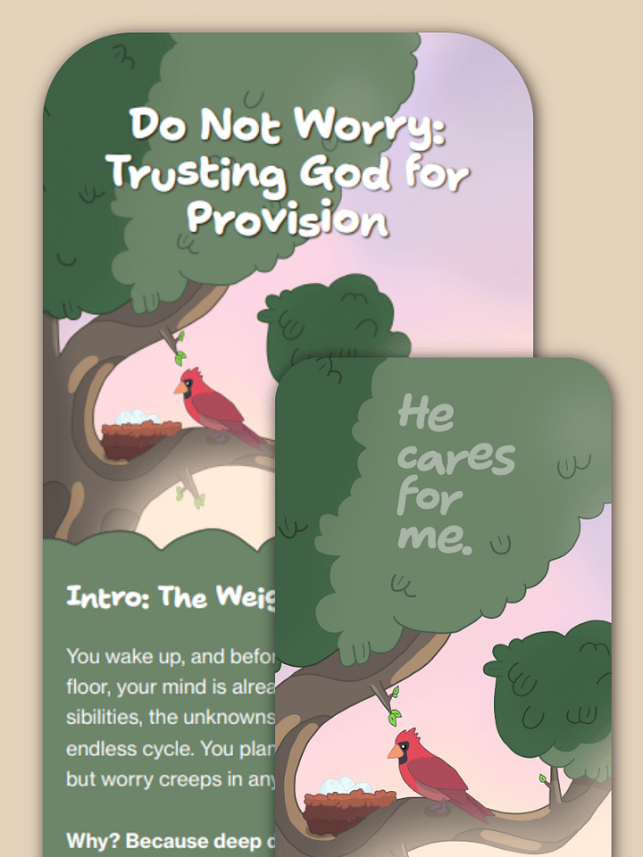 Do Not Worry: Trusting God for Provision product image (1)