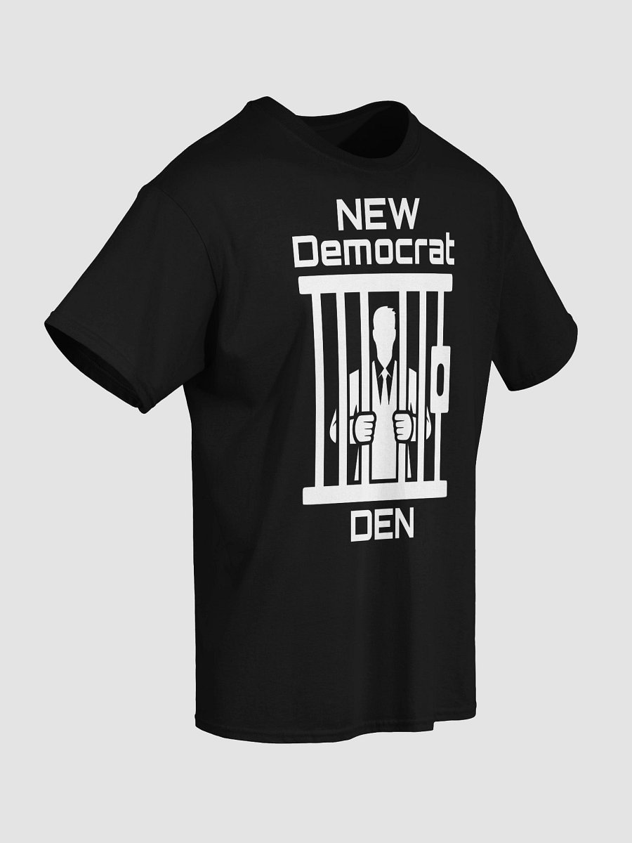 NEW Democrat DEN Prison Bars Graphic – Bold Statement Tee - White Ink product image (5)