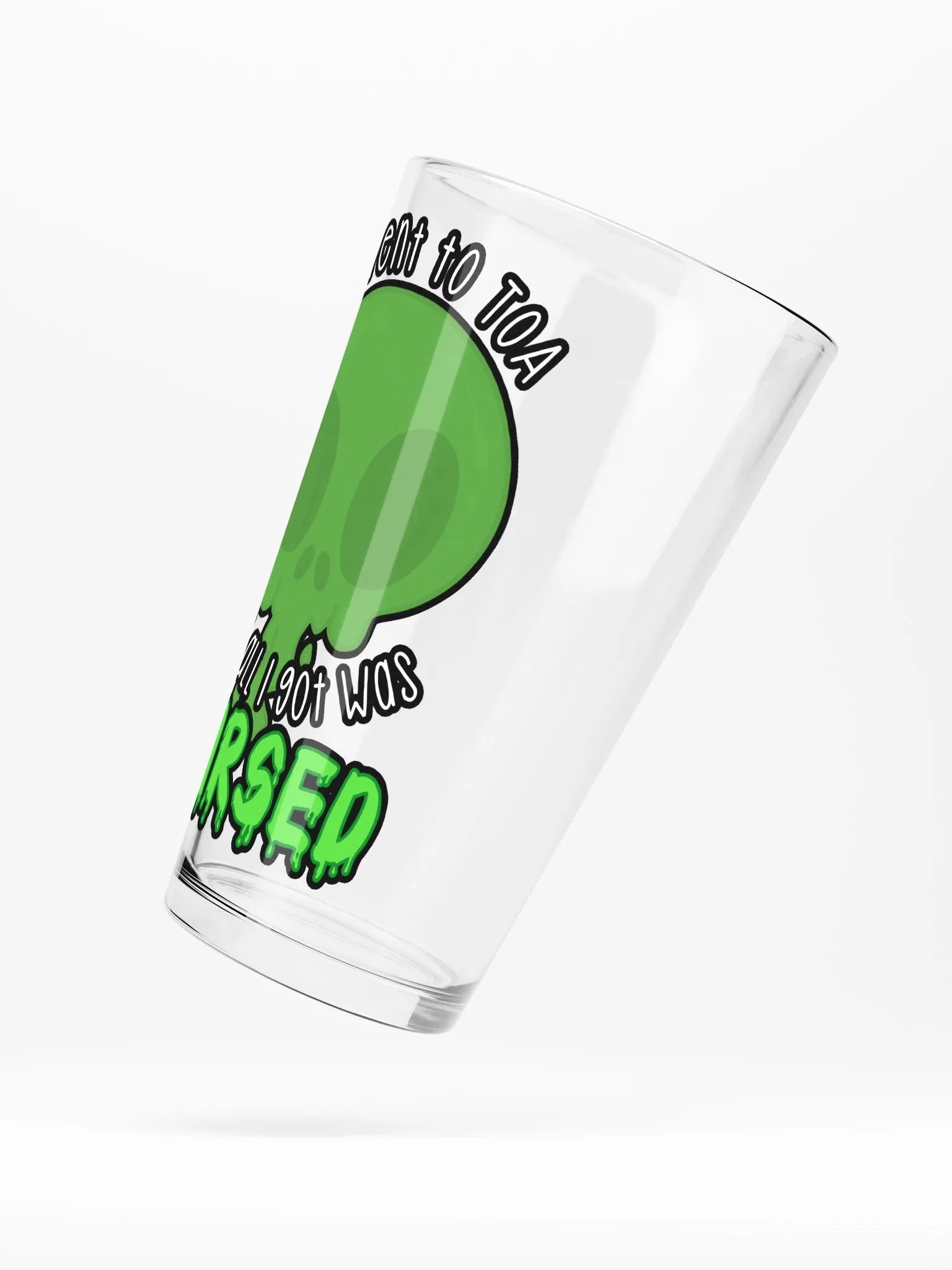 All I Got Was Cursed - Hunter - Pint Glass product image (5)