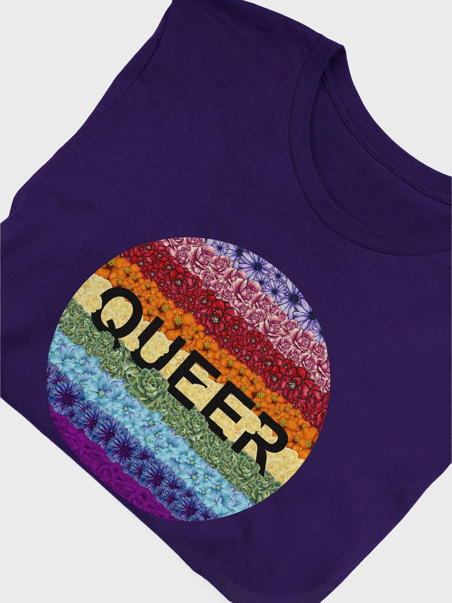 floral queer t-shirt product image (5)