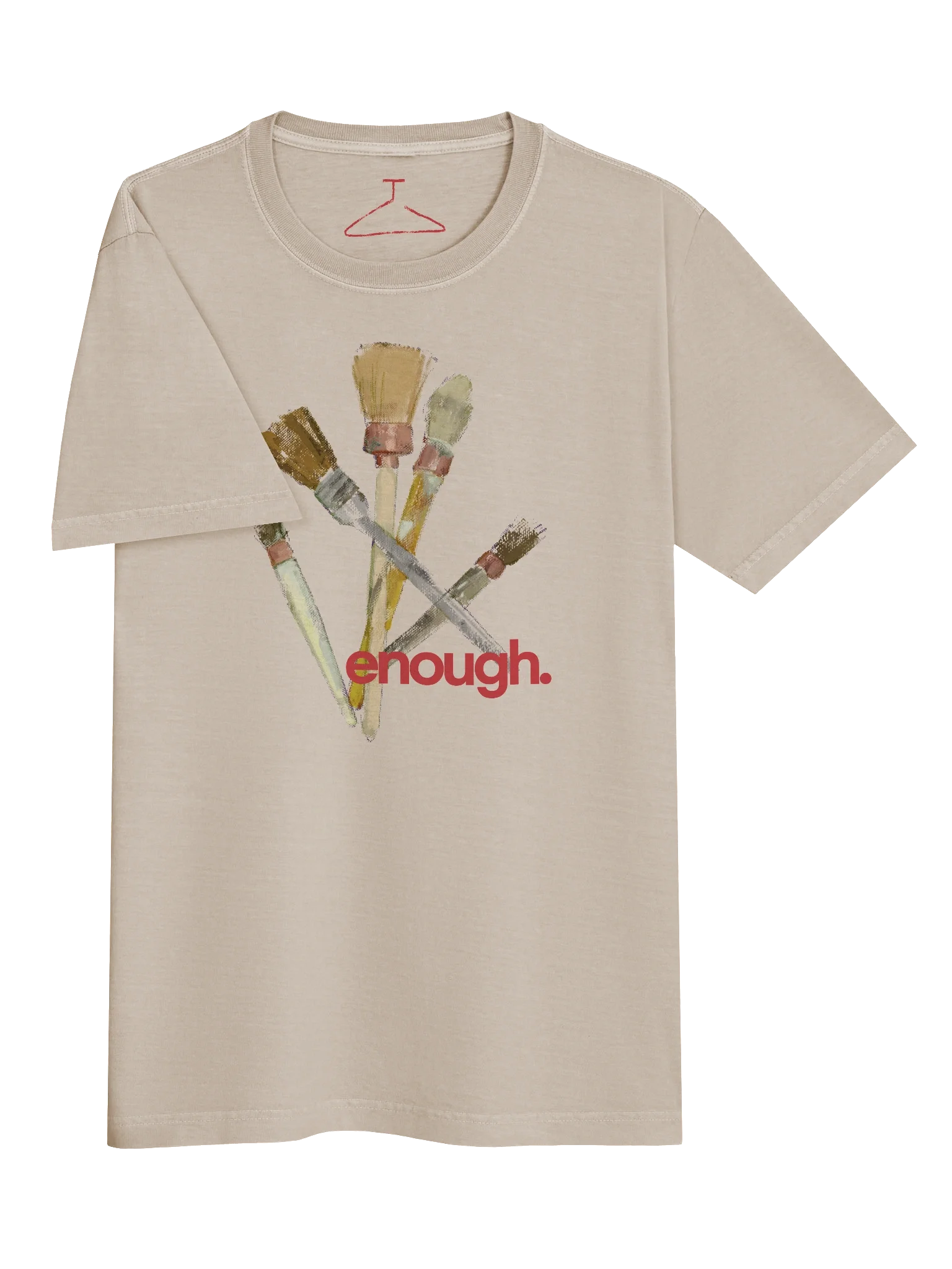 enough hand-painted t-shirt product image (5)