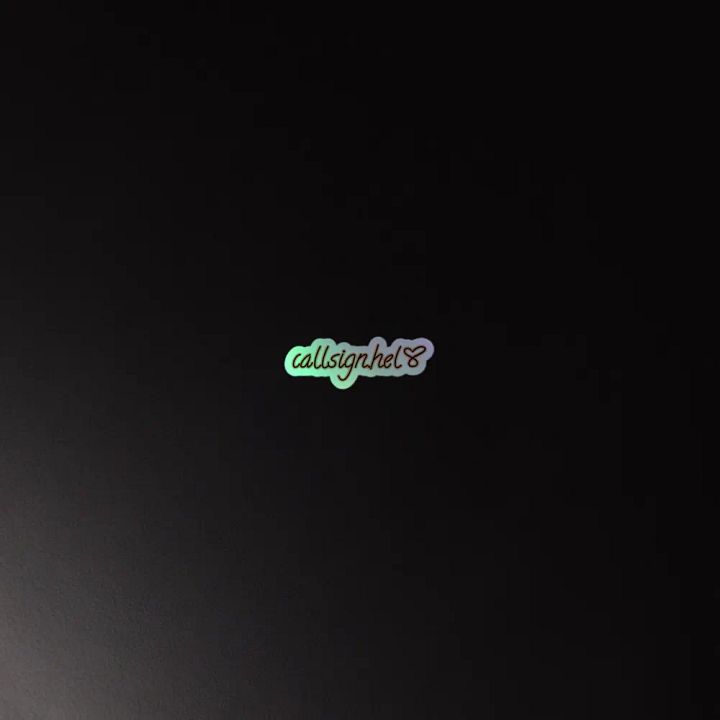 Callsign.Hel Holo Sticker product image (4)