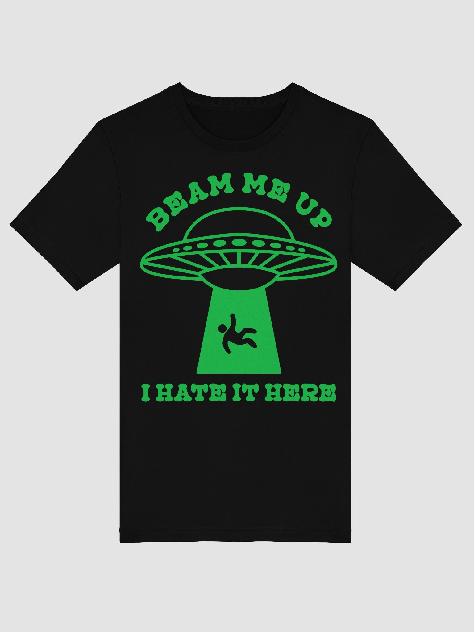 Beam Me Up (Tee, Green Print) product image (5)