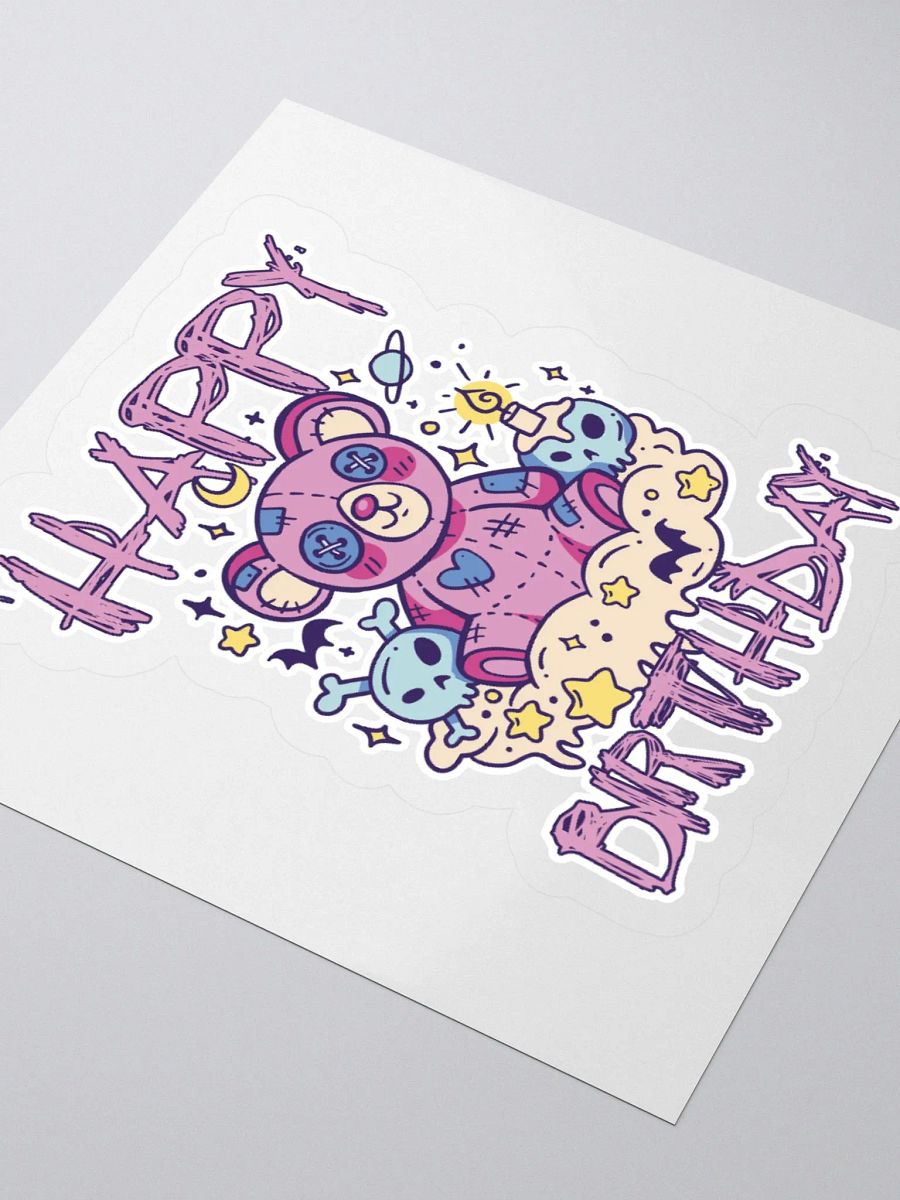 Happy Birthday (Cute Teddy Bear) Sticker product image (3)