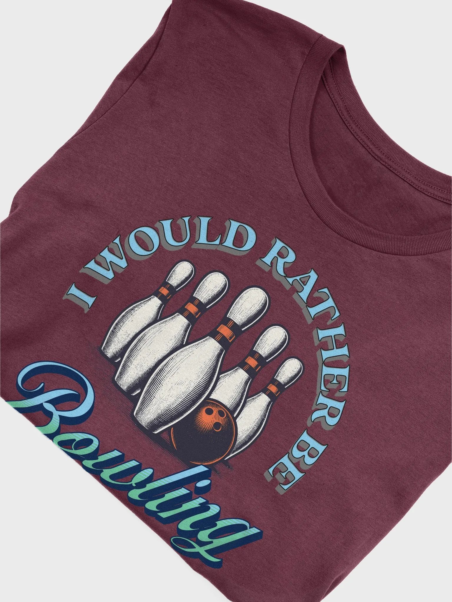 I Would Rather Be Bowling Vintage Graphic Tee product image (3)