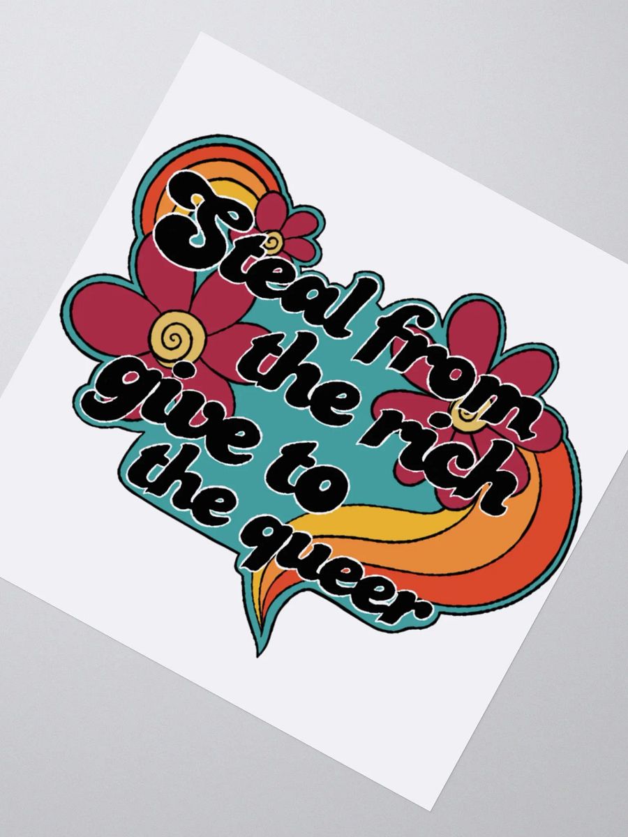 Steal From the Rich/Give to the Queer Sticker product image (2)