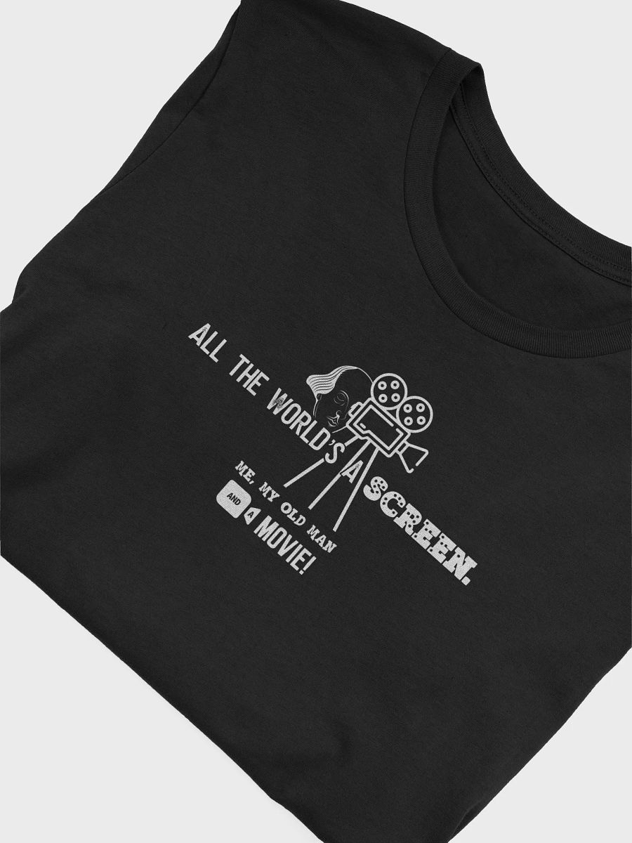 All the World's a Screen Tee (light font) product image (35)